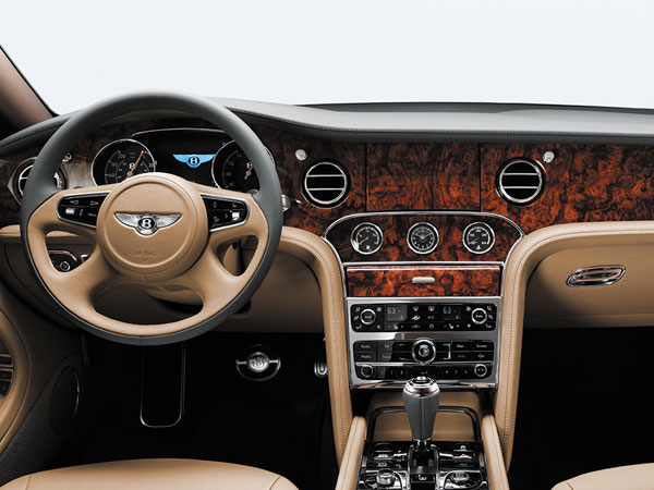 Bentley Mulsanne Limo's beautiful hand-crafted interior