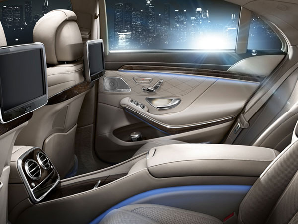 Mercedes S Class's leather interior