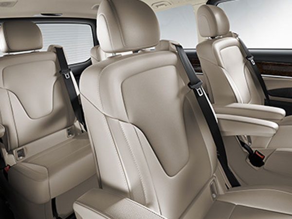 The Mercedes V Class Limousine's spacious and luxury interior